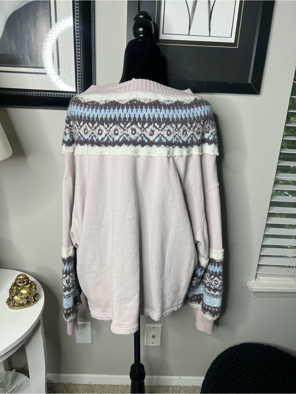 Free people chilly sweatshirt X-large hushed violet combo - Picture 8 of 11